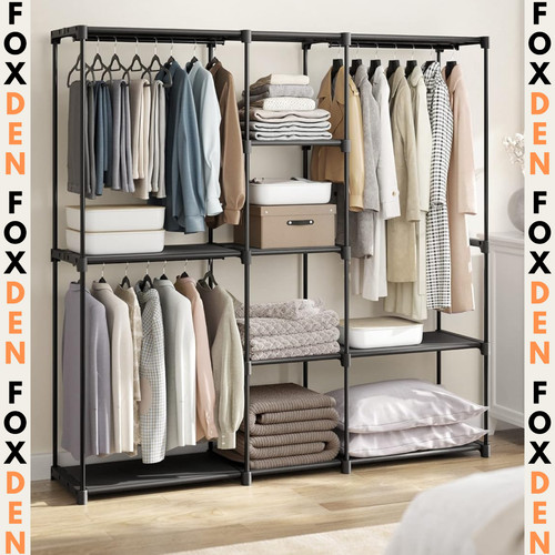 Industrial open wardrobe - open,