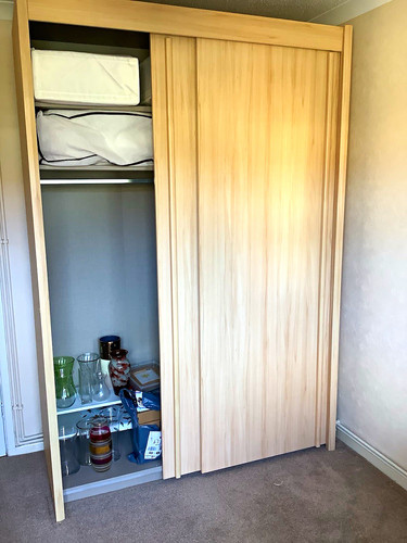 Light wood door sliding - light,