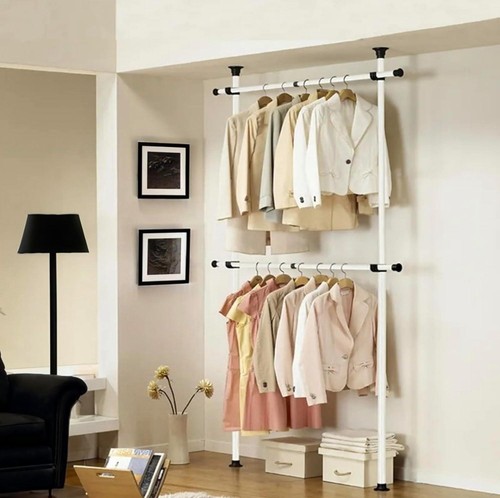 Telescopic wardrobe organiser - wardrobe,