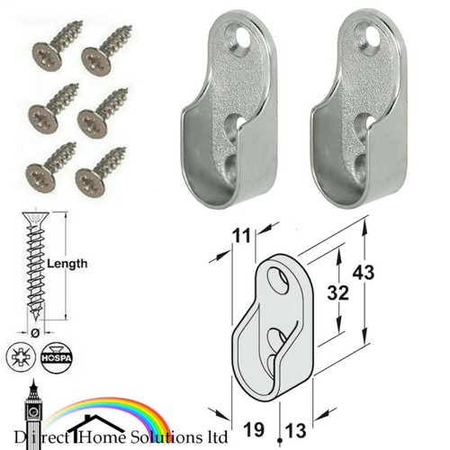 Oval wardrobe rail hanging - x,