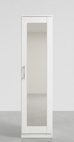 Modern white mirror - mirror, single