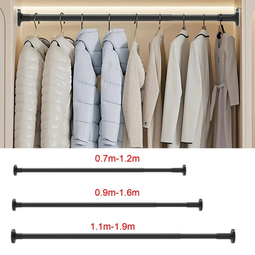 Adjustable wardrobe rail - adjustable,