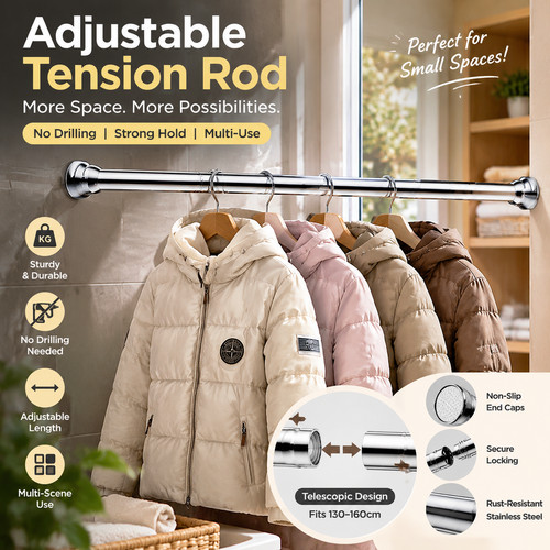 Extendable clothes rail - extendable,