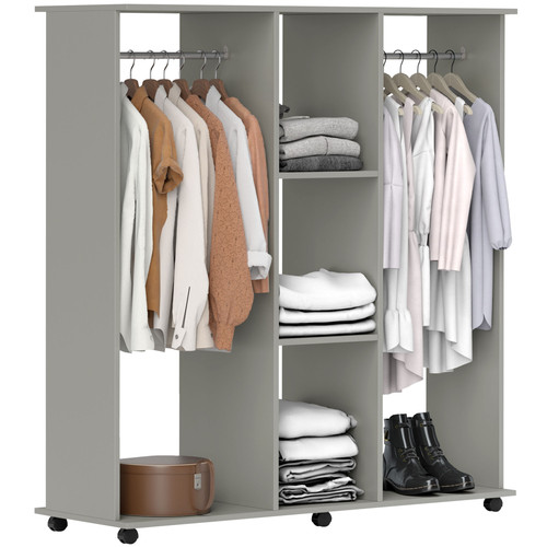 Homcom mobile open wardrobe - homcom,