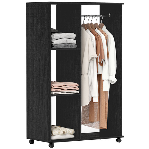 Homcom rolling open - homcom, wardrobe