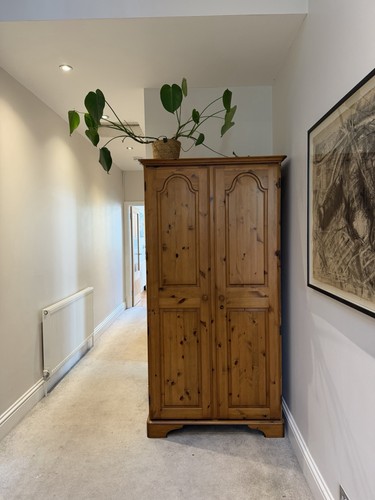 Freestanding wood wardrobe - freestanding,