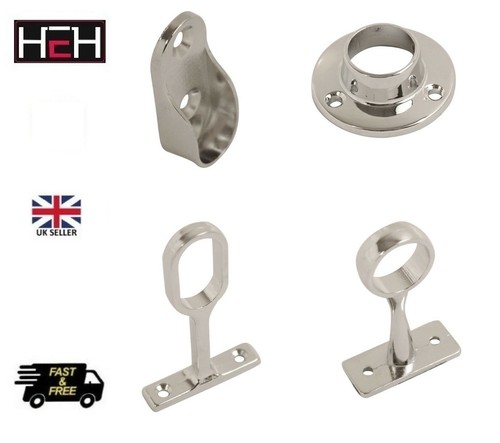 Rail end center supports - end,