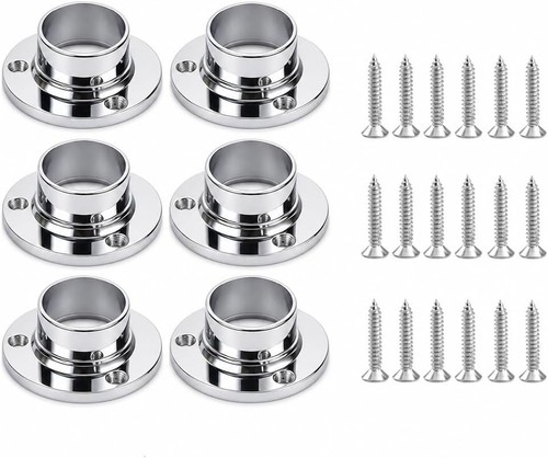 6pcs 25mm wardrobe rail - 6pcs,