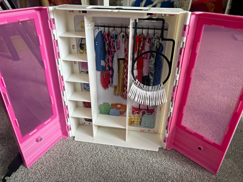 Barbie pink wardrobe - barbie,