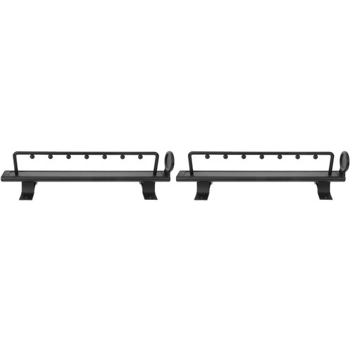 2pcs black metal closet - 2pcs,