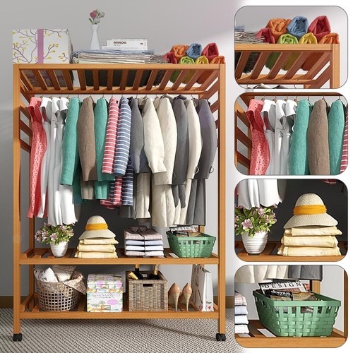 Heavy duty wooden clothes rail - duty,