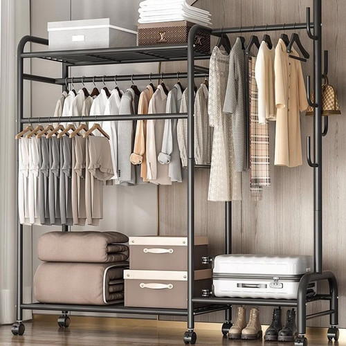 Double clothes rail - clothes, rack