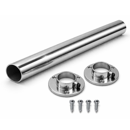 Round wardrobe rail 25mm - wardrobe,