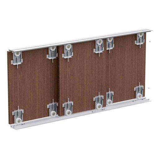 Wardrobe sliding track system - sliding,