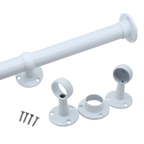 White wardrobe hanging rail - white,