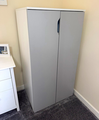 Grey white door freestanding - grey/white,
