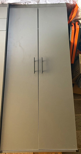 Grey door freestanding - door,