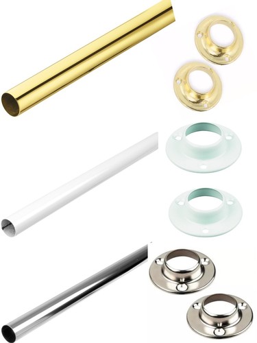 Wardrobe white chrome brass - chrome,,